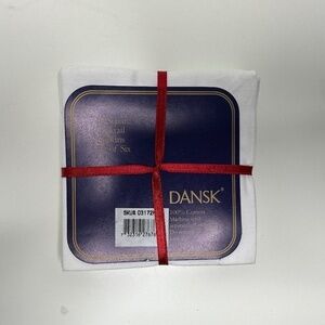 NWT Package Of Six 10" Dansk Cocktail Napkins 100% Cotton Made in India